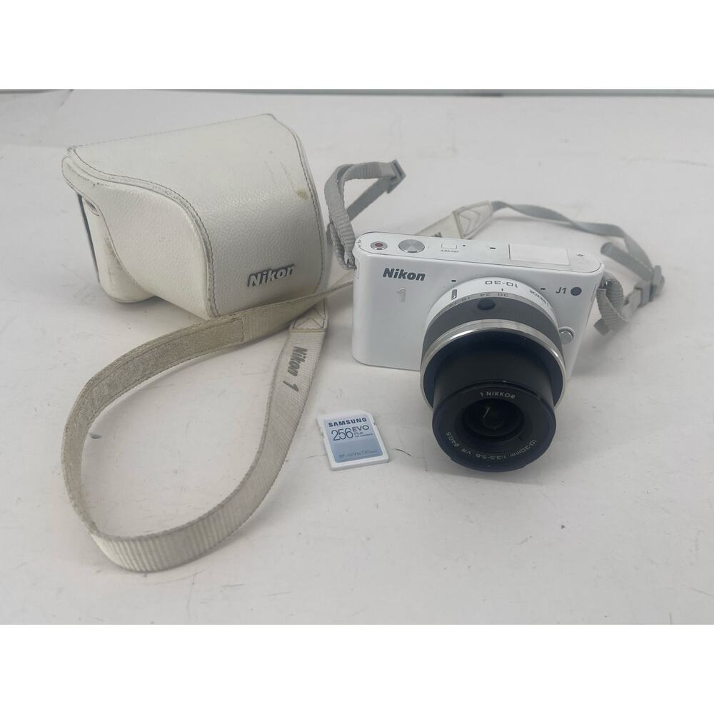 Nikon 1 J1 10.1MP Digital Camera - White (Kit w/ 10-30mm Lenses)